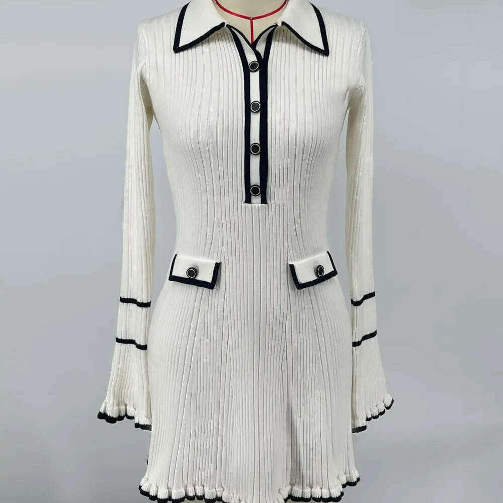 Ruffled Fashion Knit Dress