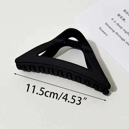 Large Black Letter Hair Clip