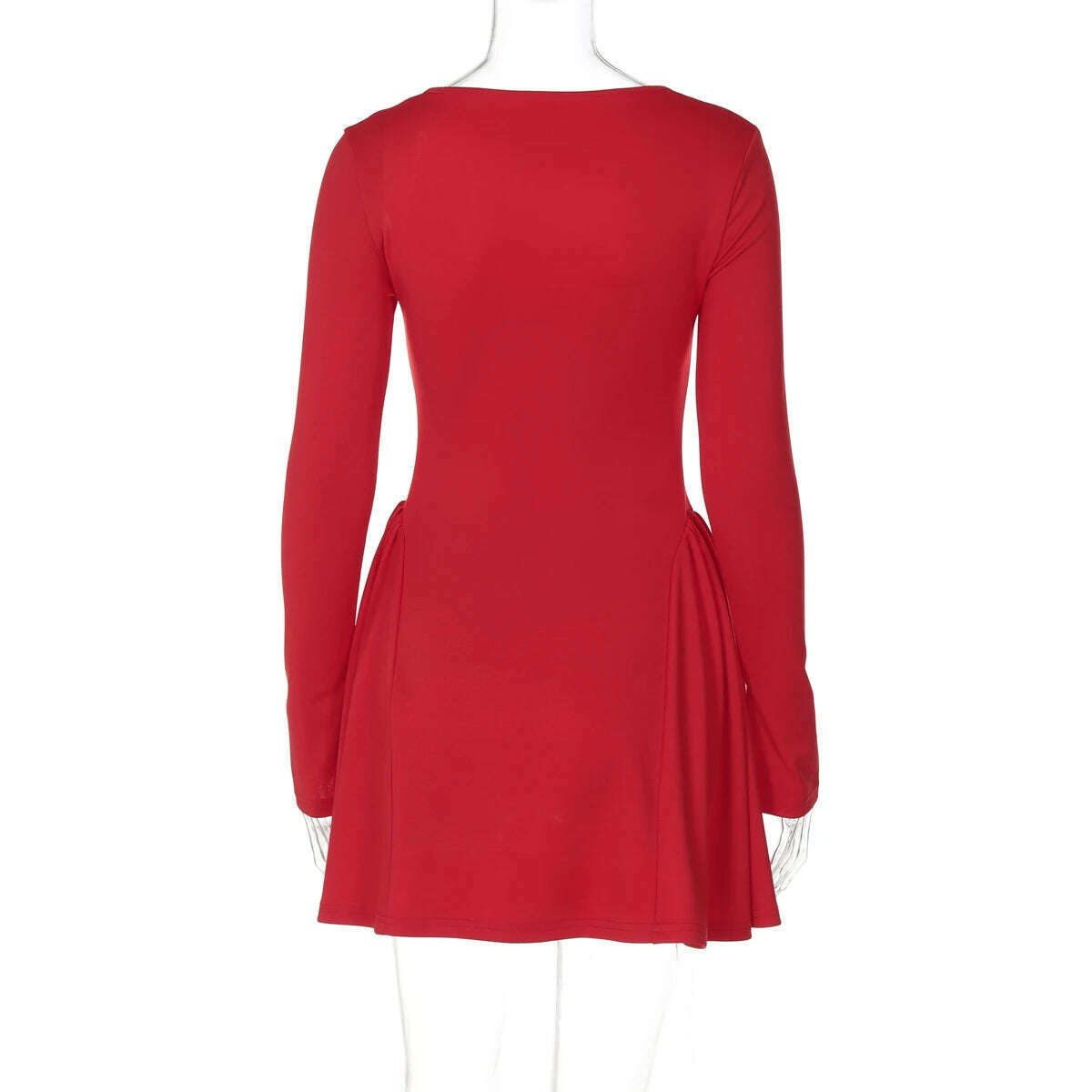 Dulzura Slit Flare Sleeve A-Line Mini Dress