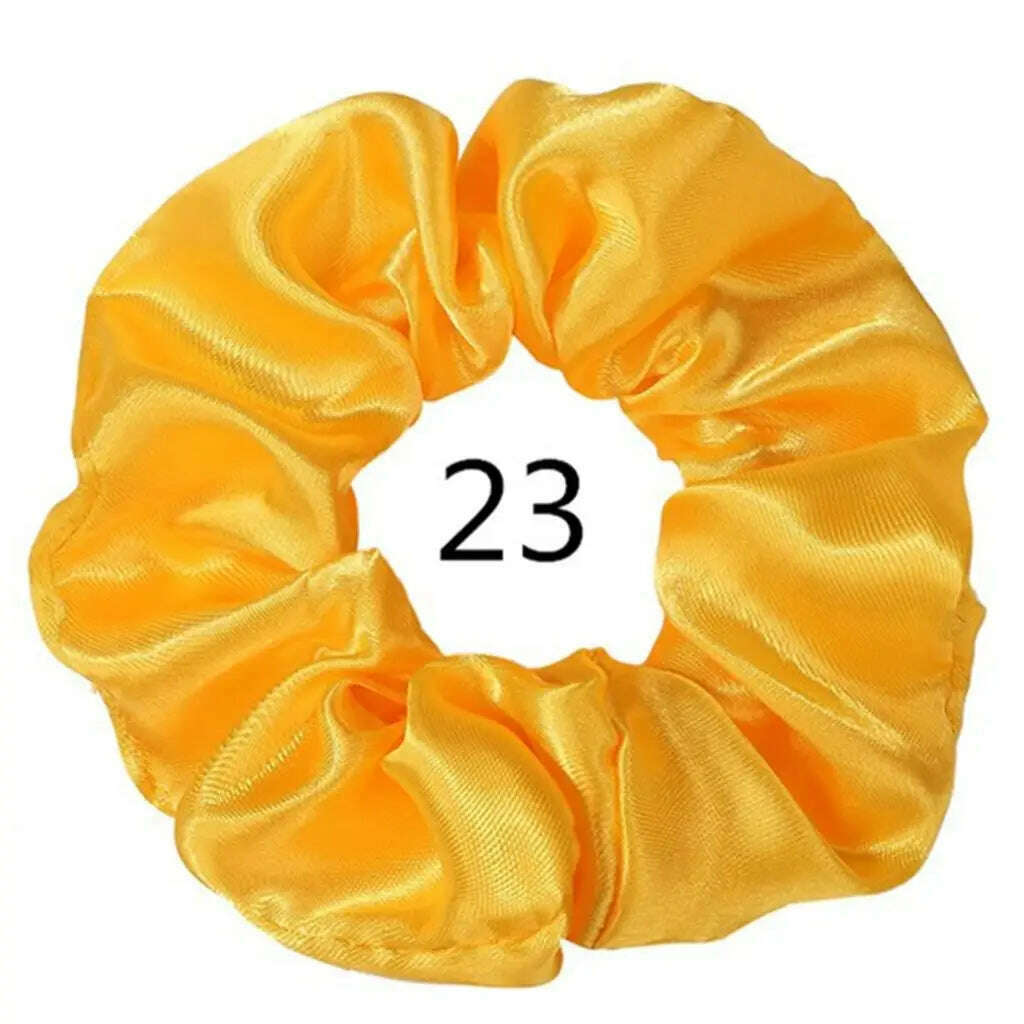 Vintage Satin Scrunchies Hair Bands for Women