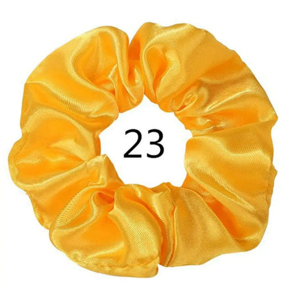 Vintage Satin Scrunchies Hair Bands for Women