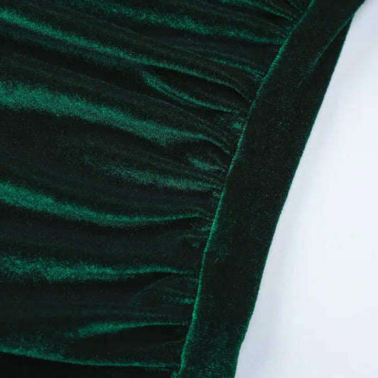 Dulzura 2024 Velvet Long Sleeve Midi Dress for Women