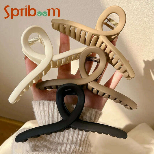Large Cross Matte Hair Clip