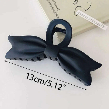Large Black Letter Hair Clip