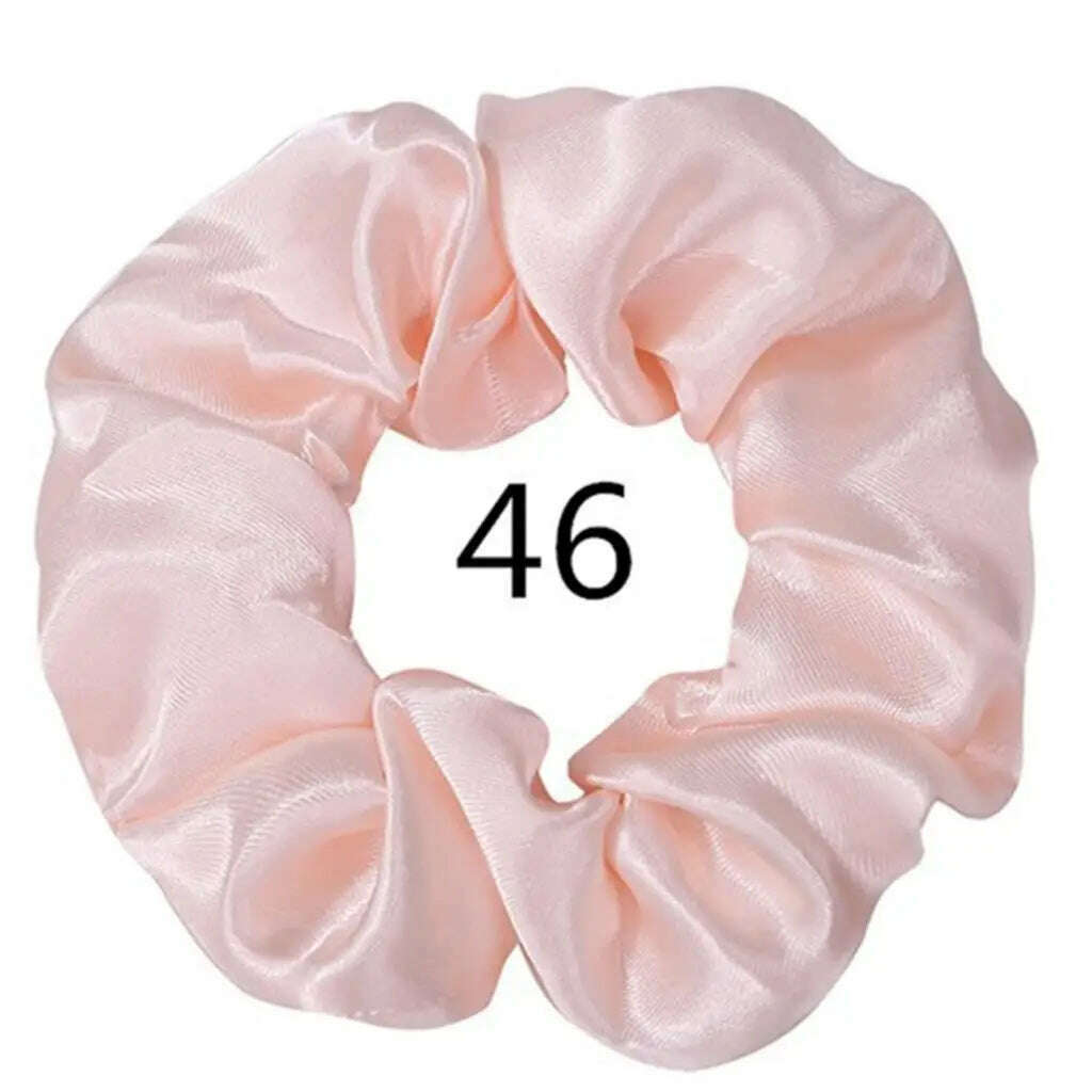 Vintage Satin Scrunchies Hair Bands for Women