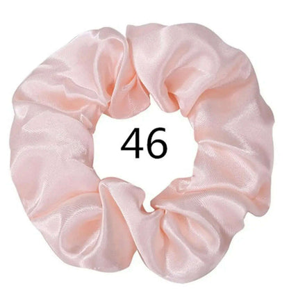 Vintage Satin Scrunchies Hair Bands for Women