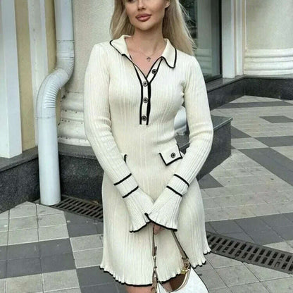 Ruffled Fashion Knit Dress
