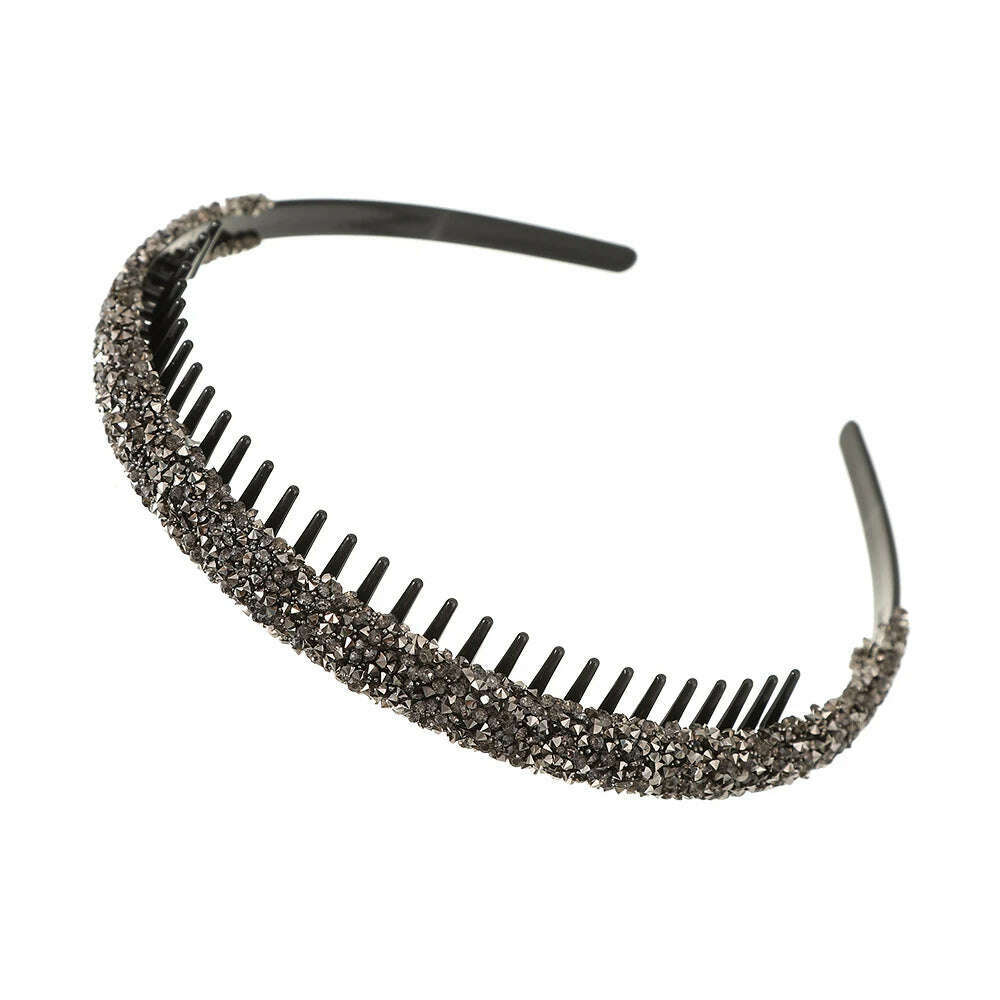 AWAYTR Luxury Rhinestone Hair Hoops for Women.