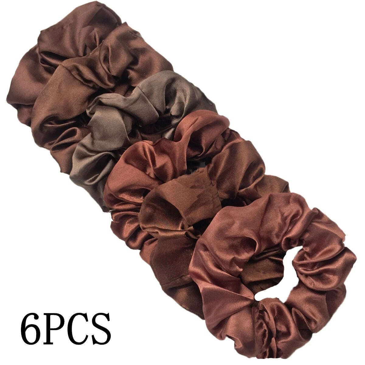 Vintage Satin Scrunchies Hair Bands for Women