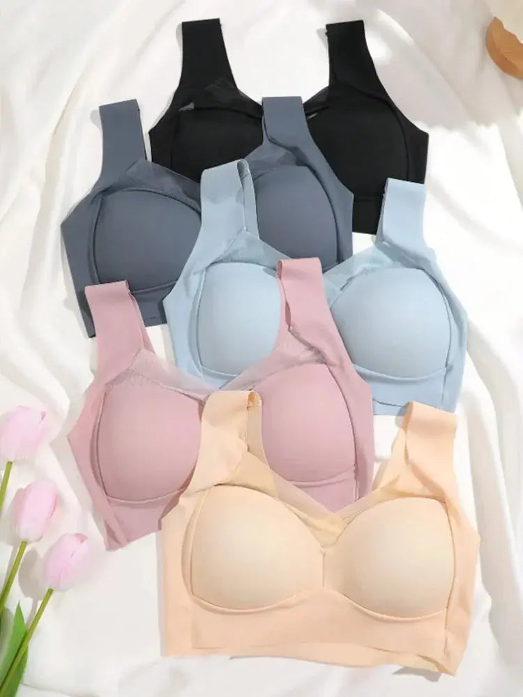 2 PCS Seamless Bra Set: Large Size, No Steel Ring, Comfortable - D&M Boutique