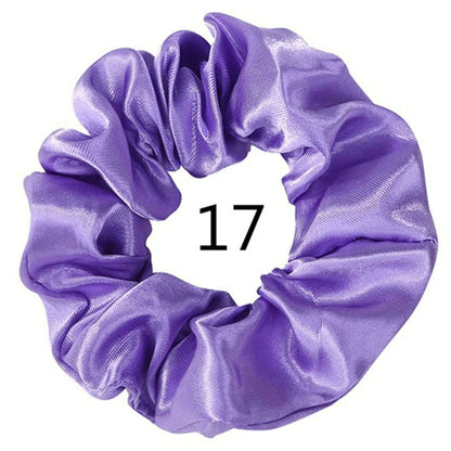 Vintage Satin Scrunchies Hair Bands for Women