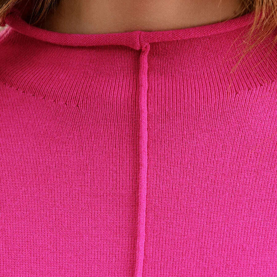 Winter Women's Knit Tracksuit, High Collar Pullover & Pants - D&M Boutique
