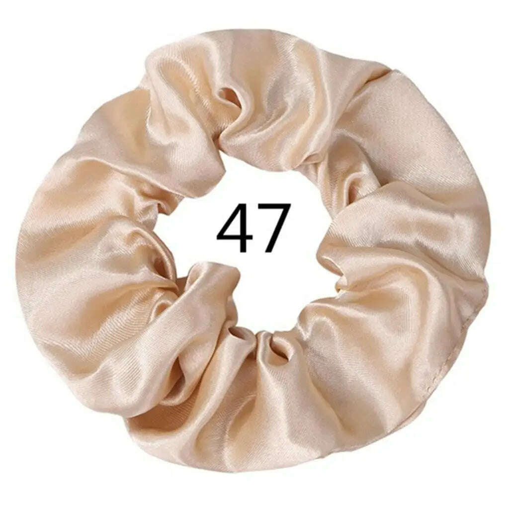 Vintage Satin Scrunchies Hair Bands for Women