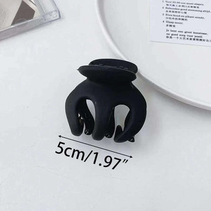 Large Black Letter Hair Clip