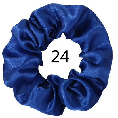 Vintage Satin Scrunchies Hair Bands for Women