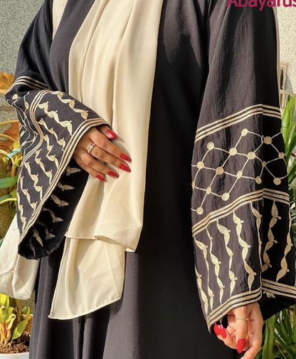 Keffiyeh pattern Dubai Abaya