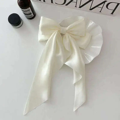 Elegant Fabric Hair Bow Hairpin