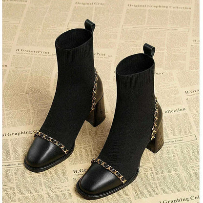 Slip-On Square Toe Women's Boots