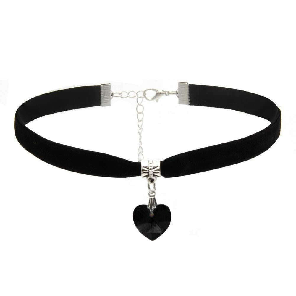 Choker Necklaces Adjustable Chic Faux Leather Vintage Gothic Style Velvet Choker for Women Neck Decoration Jewelry On The Neck