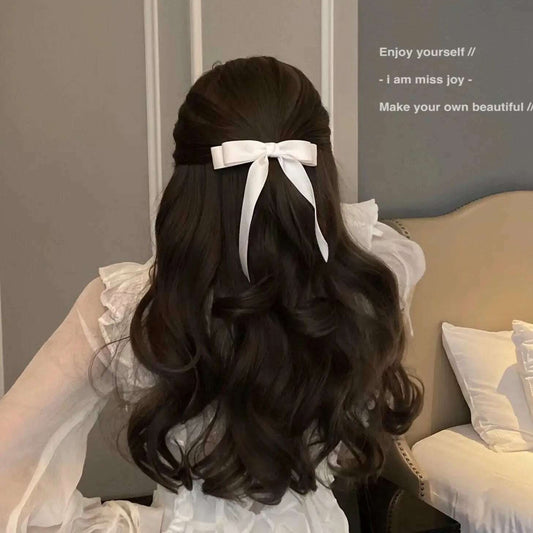 Elegant Fabric Hair Bow Hairpin