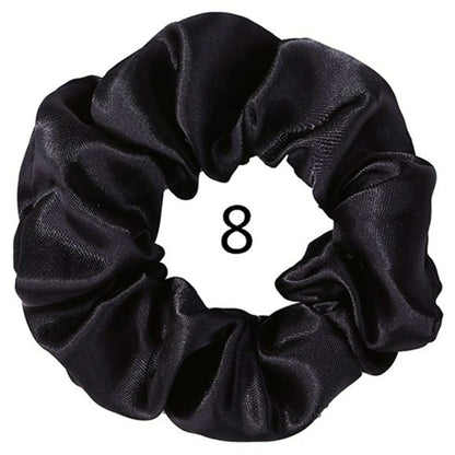 Vintage Satin Scrunchies Hair Bands for Women