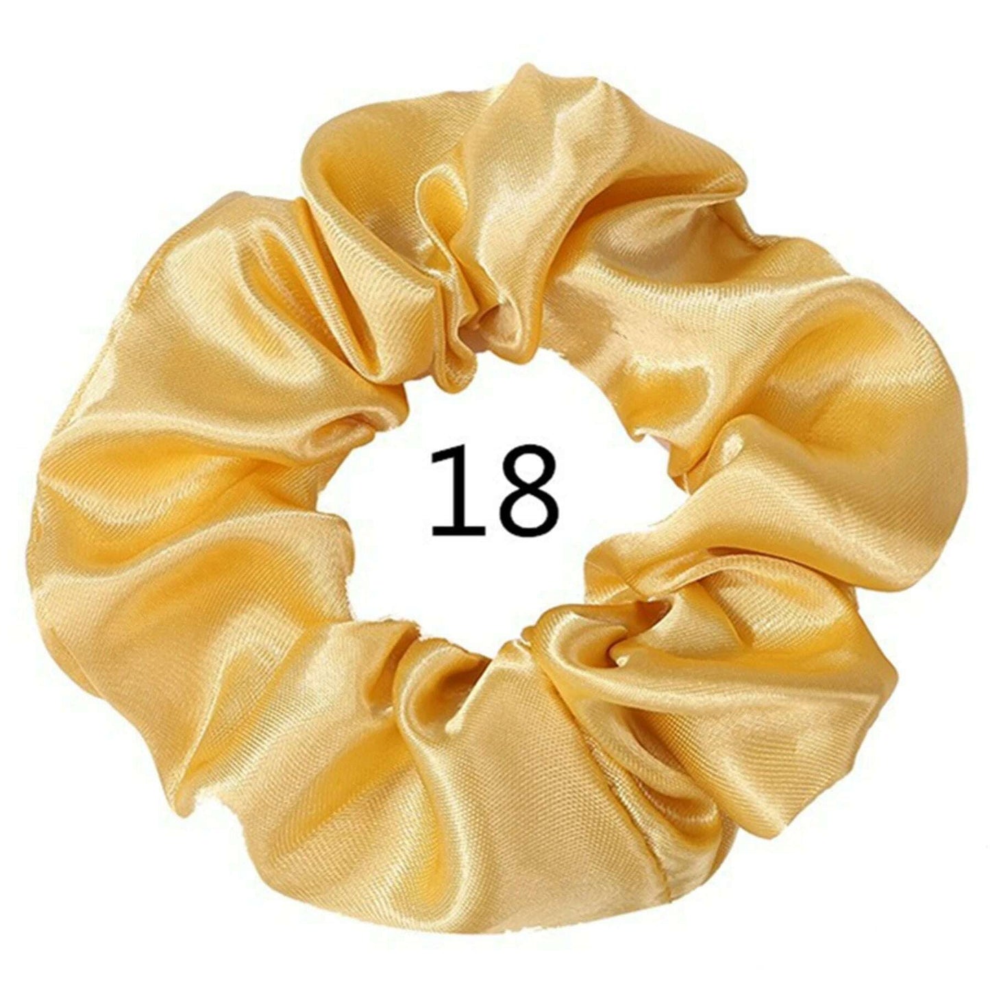 Vintage Satin Scrunchies Hair Bands for Women