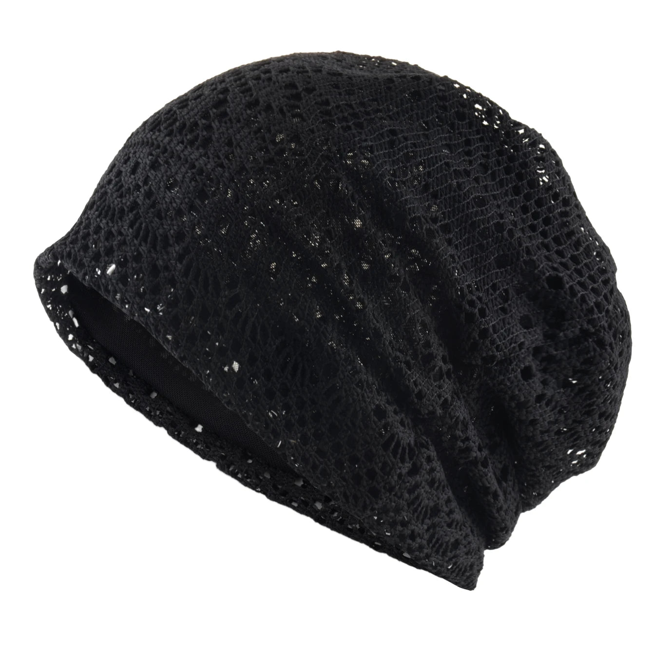 Women's Knitted Lace Lightweight Slouchy Hat Spring Summer Breathable Elegant Design Beanie For Lady Outdoor Casual Outfits