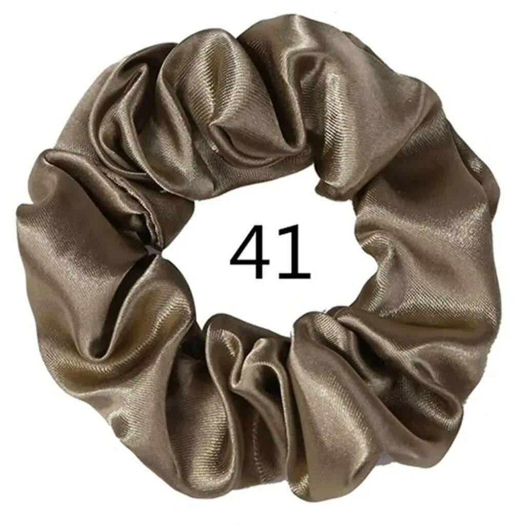 Vintage Satin Scrunchies Hair Bands for Women