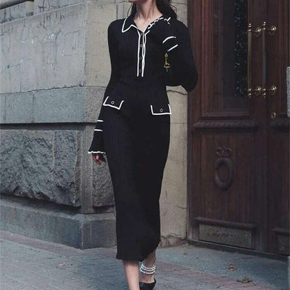 Ruffled Fashion Knit Dress