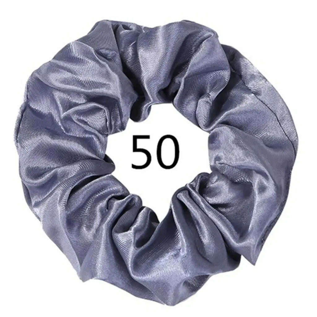Vintage Satin Scrunchies Hair Bands for Women