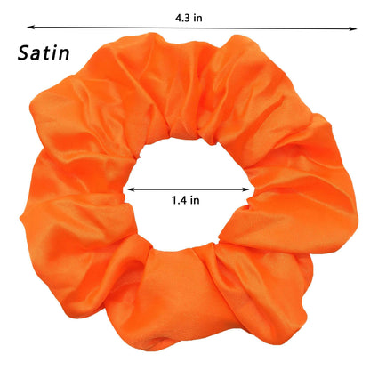 Vintage Satin Scrunchies Hair Bands for Women