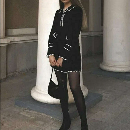 Ruffled Fashion Knit Dress