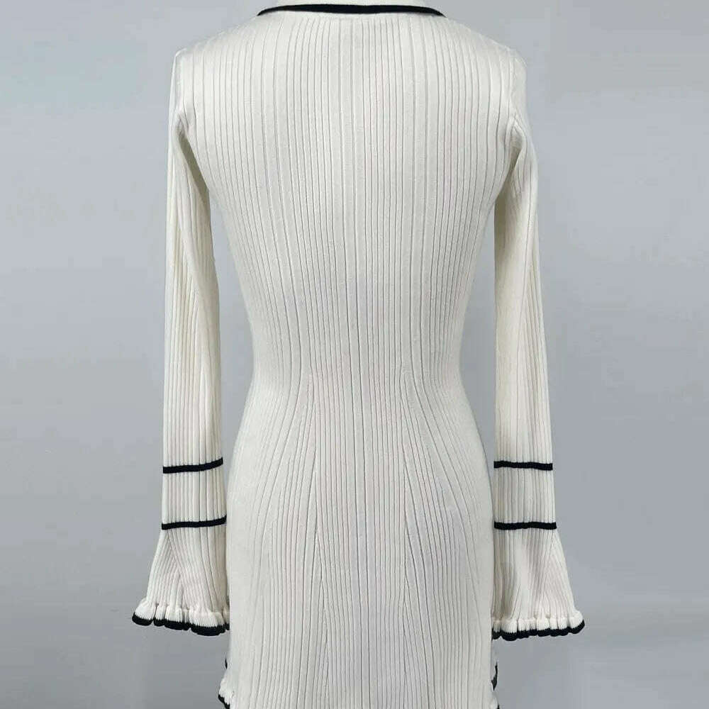 Ruffled Fashion Knit Dress