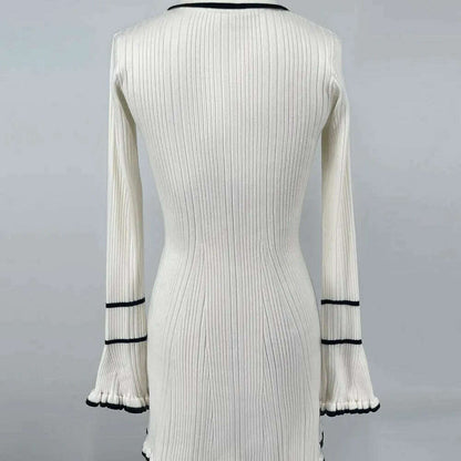 Ruffled Fashion Knit Dress
