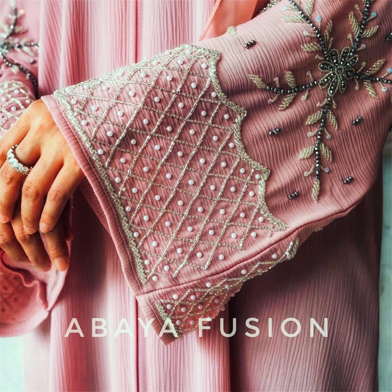 Handwork Blush pink abaya