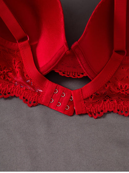 3pcs Fashion Lace Splicing Underwear with No Trace Collection and Accessory Breasts for Women'S Underwear