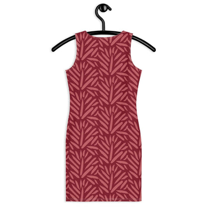 Burgundy Bodycon Dress – Sleek & Figure-Hugging