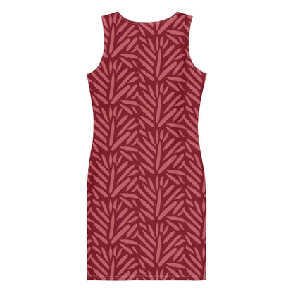 Burgundy Bodycon Dress – Sleek & Figure-Hugging