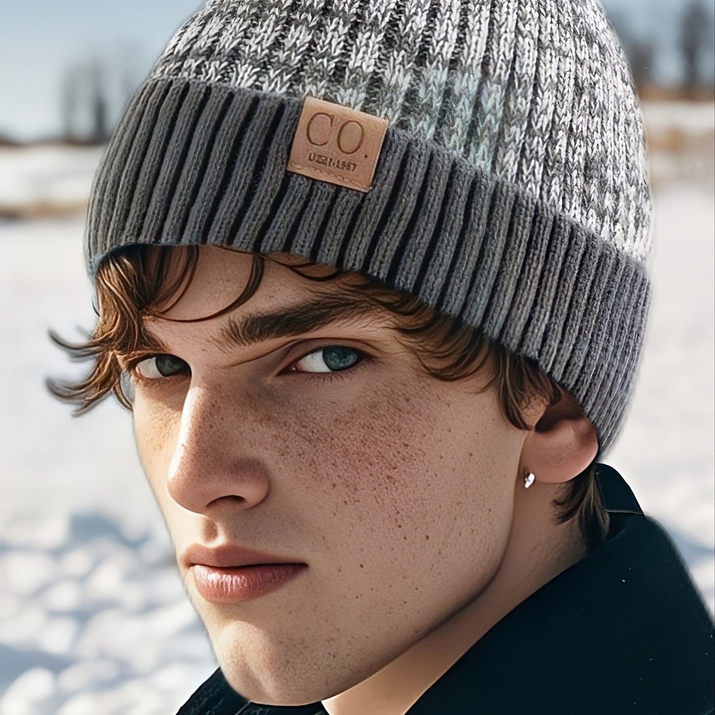 Winter Beanie – Thick Fleece-Lined Windproof Hat