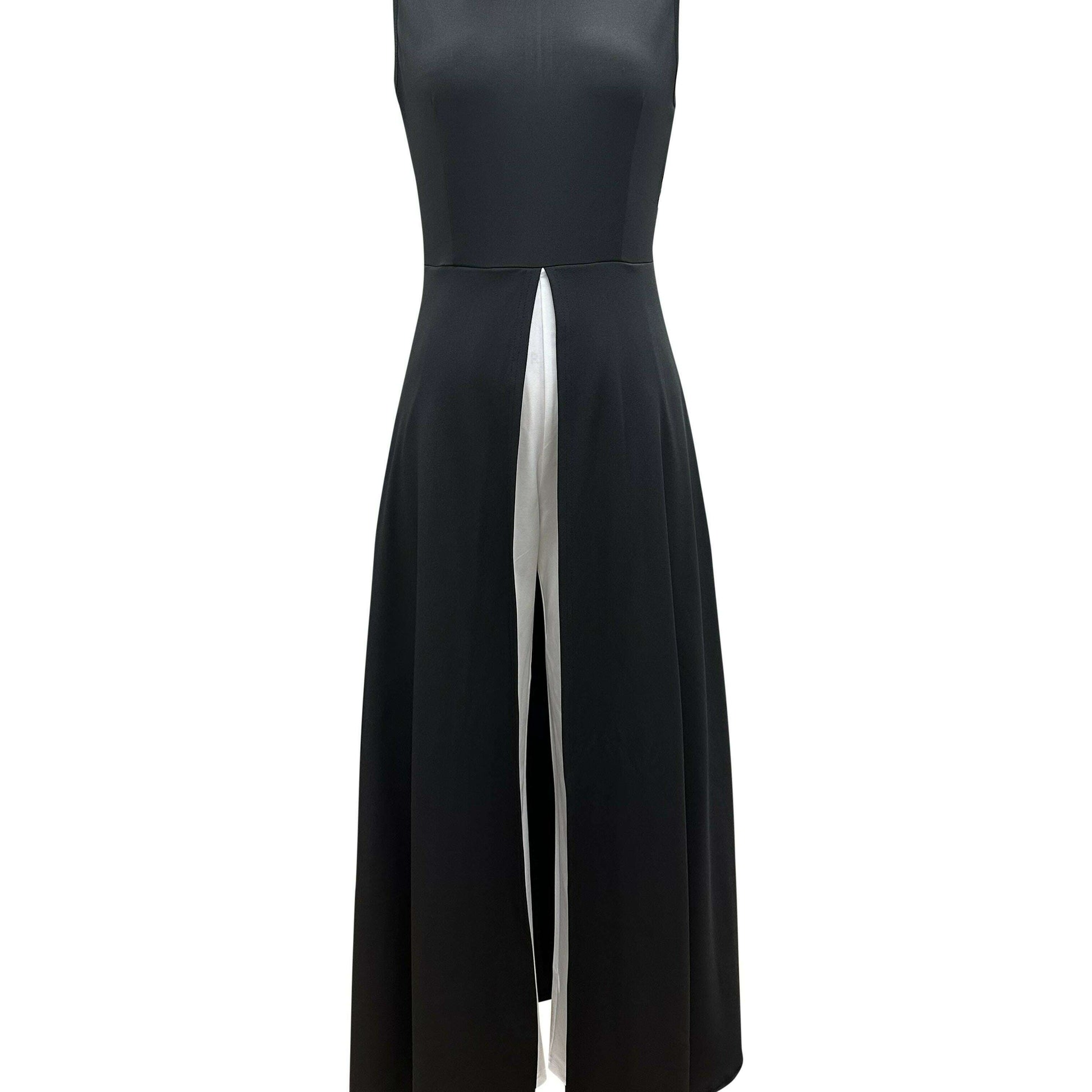Vibrant Color Block Sleeveless Wide Leg Dress for Women - D&M Boutique