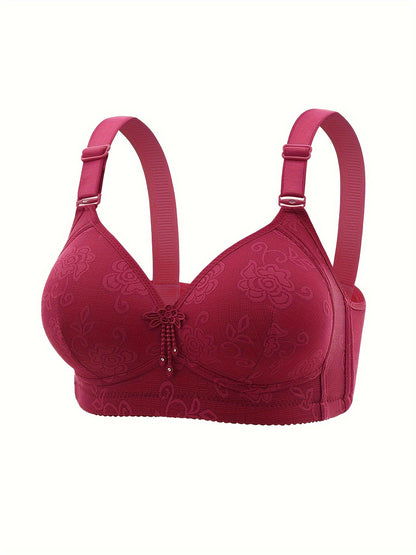 Valentine'S Day Gift 5pcs Tassel Decorative Floral Lace Adjustable Straps Underwire Bra, Elegant Sturdy And Comfortable Bra, Lingerie And Nightwear