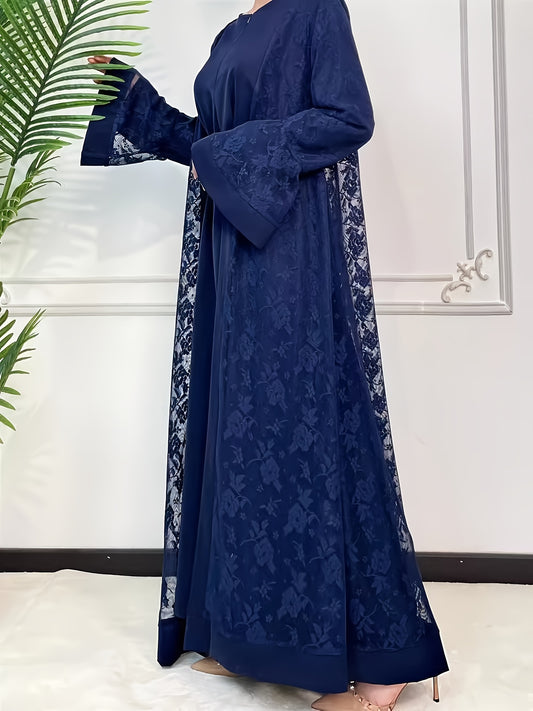 Elegant Ramadan Lace Robe Set 6420 - Long, Elegant Design for Special Occasions