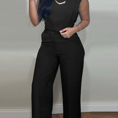 Women’s Casual Outfit Set – Short Sleeve Top & Pants