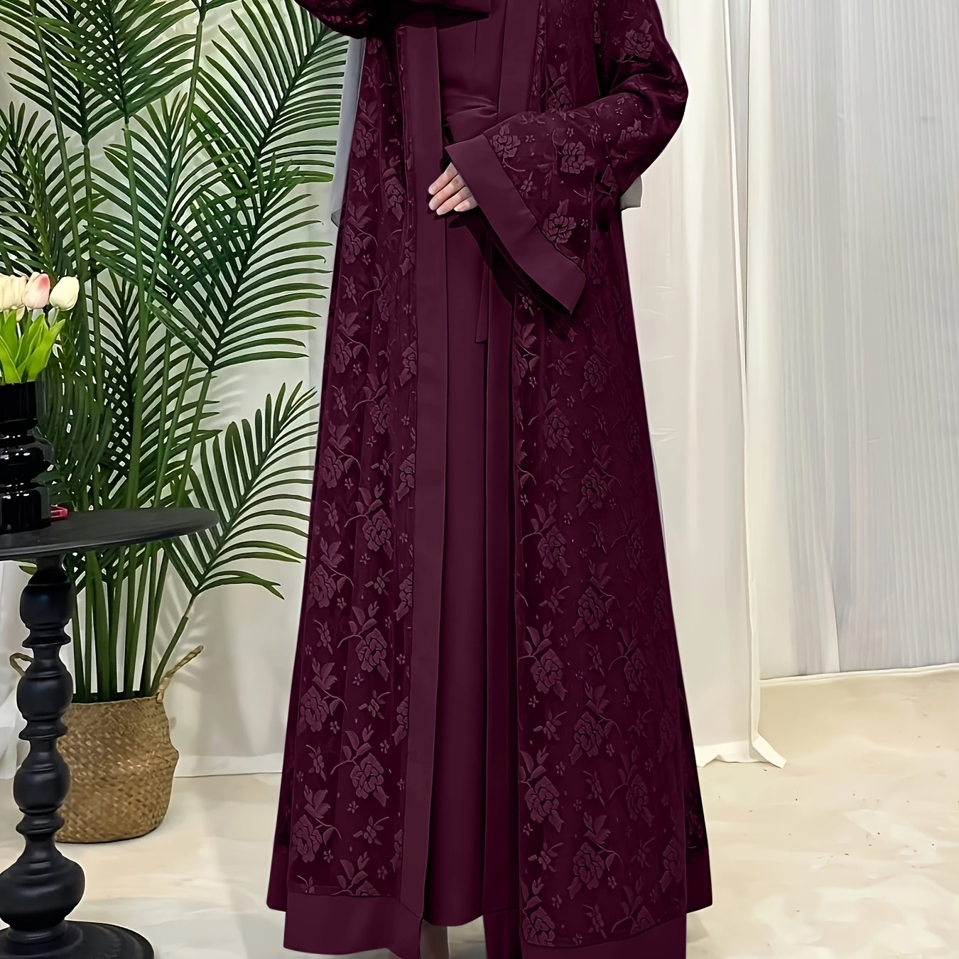 Muslim Elegant Lace Lingerie Set 6420-1