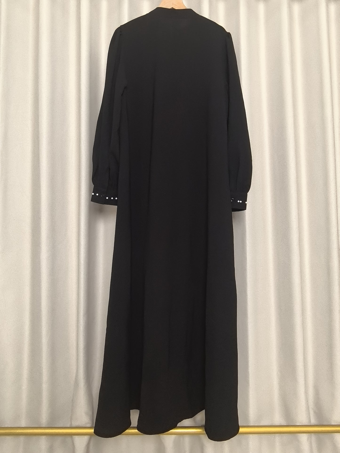 [Pearl Abaya] Elegant Pearl Rhinestone Abaya ABAYAS 8346 | Middle Eastern Fashion