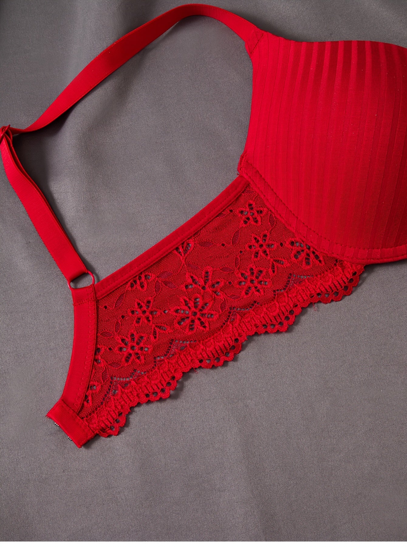 3pcs Fashion Lace Splicing Underwear with No Trace Collection and Accessory Breasts for Women'S Underwear