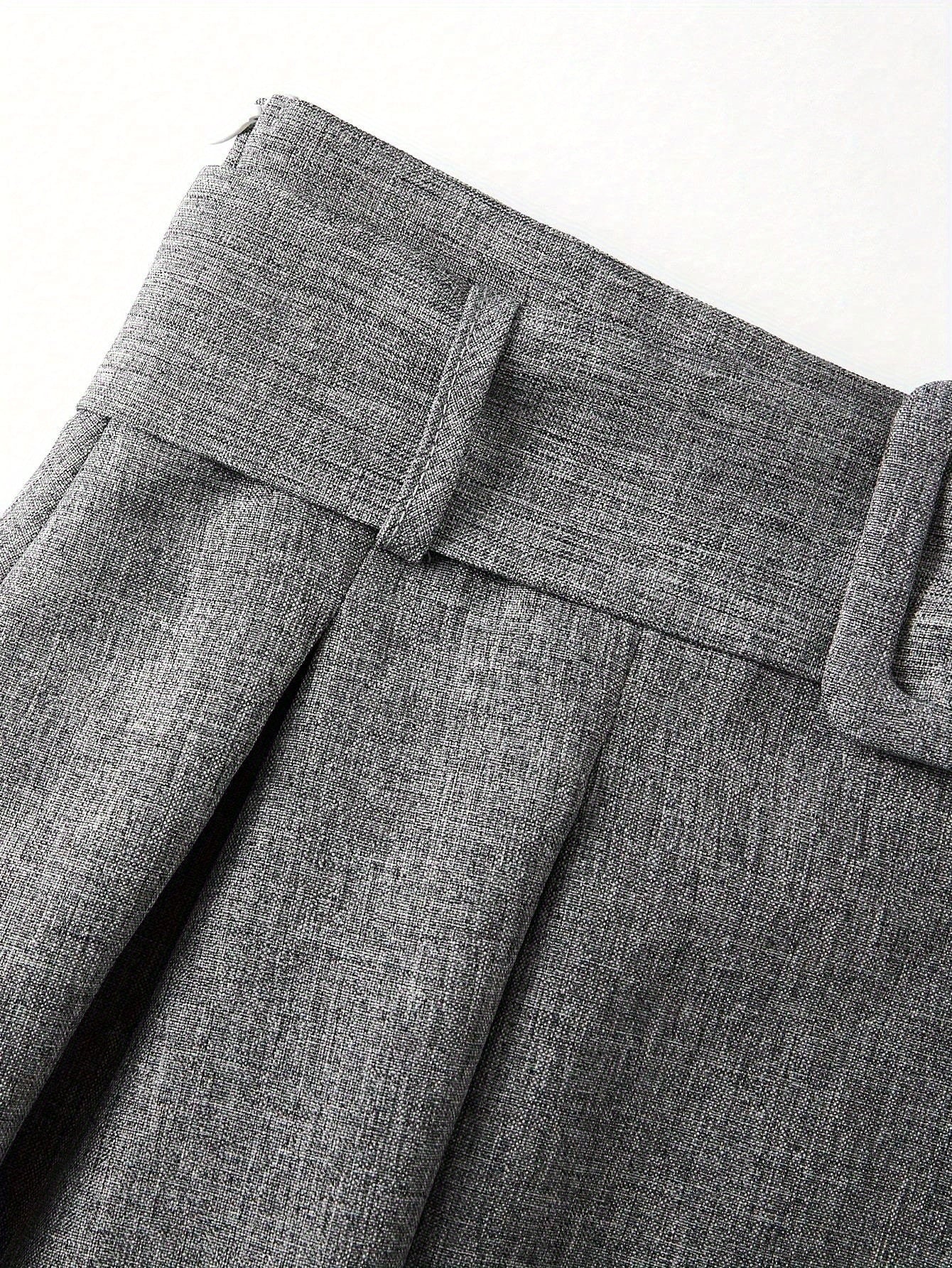 [Elegant Midi Skirt] Women's Elegant Solid Color Midi Skirt | Machine Washable, Non-Stretch, All-Season Versatile Office & Casual Skirt with Flared Hem, Non-Transparent Durable Fabric, Work Attire, Classic Style, Easy Care