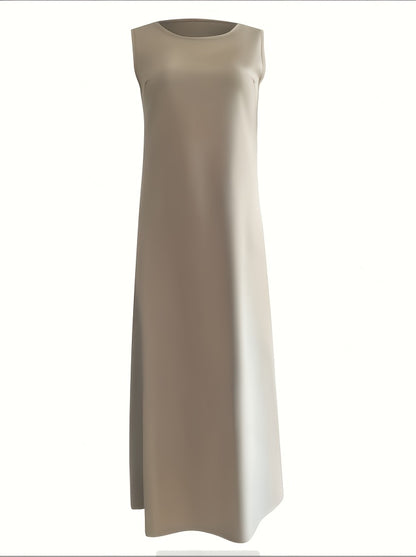 [Lightweight Open Robe Set] Lightweight Open Robe Set with Lace | Sleeveless Slip Dress and Chiffon Headscarf - Simple, Breathable for Spring/Summer