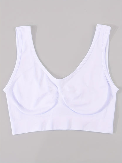 7pcs Sports Bra For Women, Shock-absorbing Running, Small Chest Gathering, Fitness Yoga Vest, Thin Design, No Padding, Beautiful Back, Sports Bra