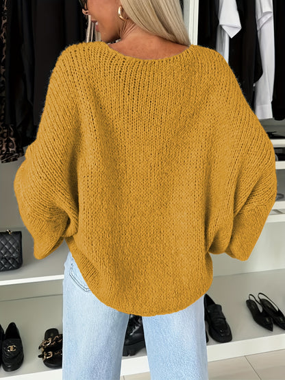 Women'S Oversized Bowtie Knit Sweater Cardigan With Y2K Vibe Long Sleeves V Neck Open Front Casual Wear